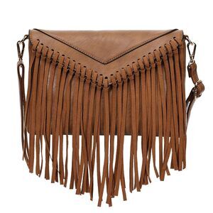 5309 Tassel Crossbody Purse PU Leather Western Hobo Fringe Handbag Shoulder